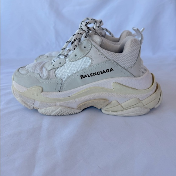 Sneakers White Chunky Women’s Triple S Size 37 - Picture 2 of 13